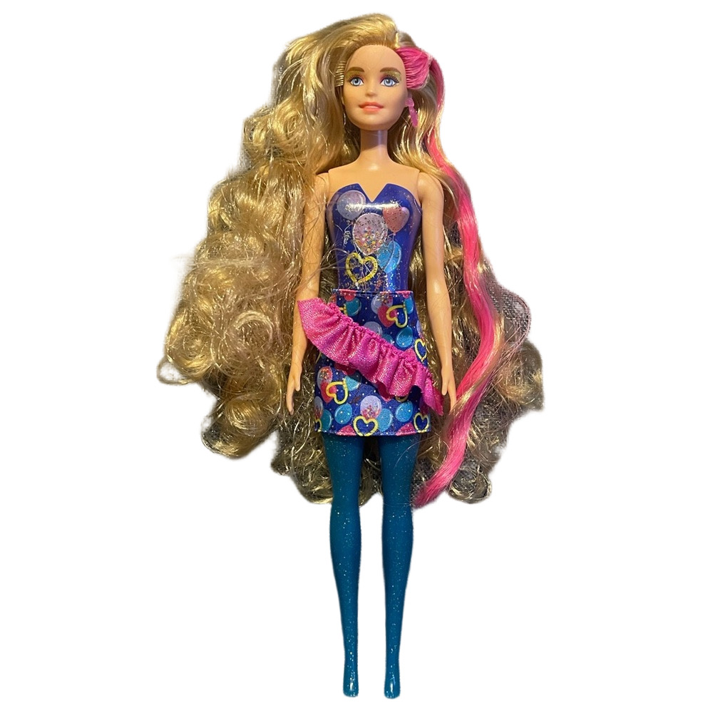 Barbie Color Reveal Doll “Party Series” Extra Long Blonde Pink Hair